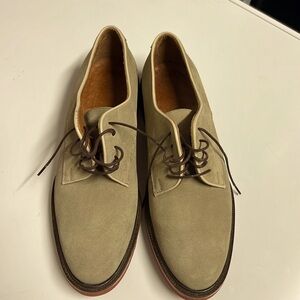 Real suede lace-up shoes, façonnable , 7.5